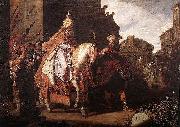 Pieter Lastman The Triumph of Mordechai painting